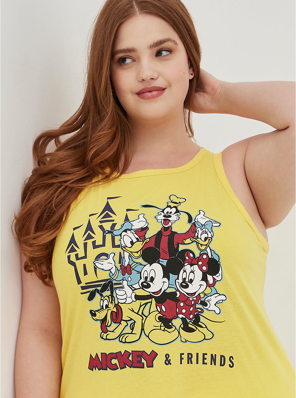 Disney Mickey & Friends Tank - Triblend Jersey Yellow, YELLOW, hi-res