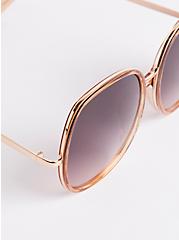 Oversized Square Sunglasses - Pink , , alternate