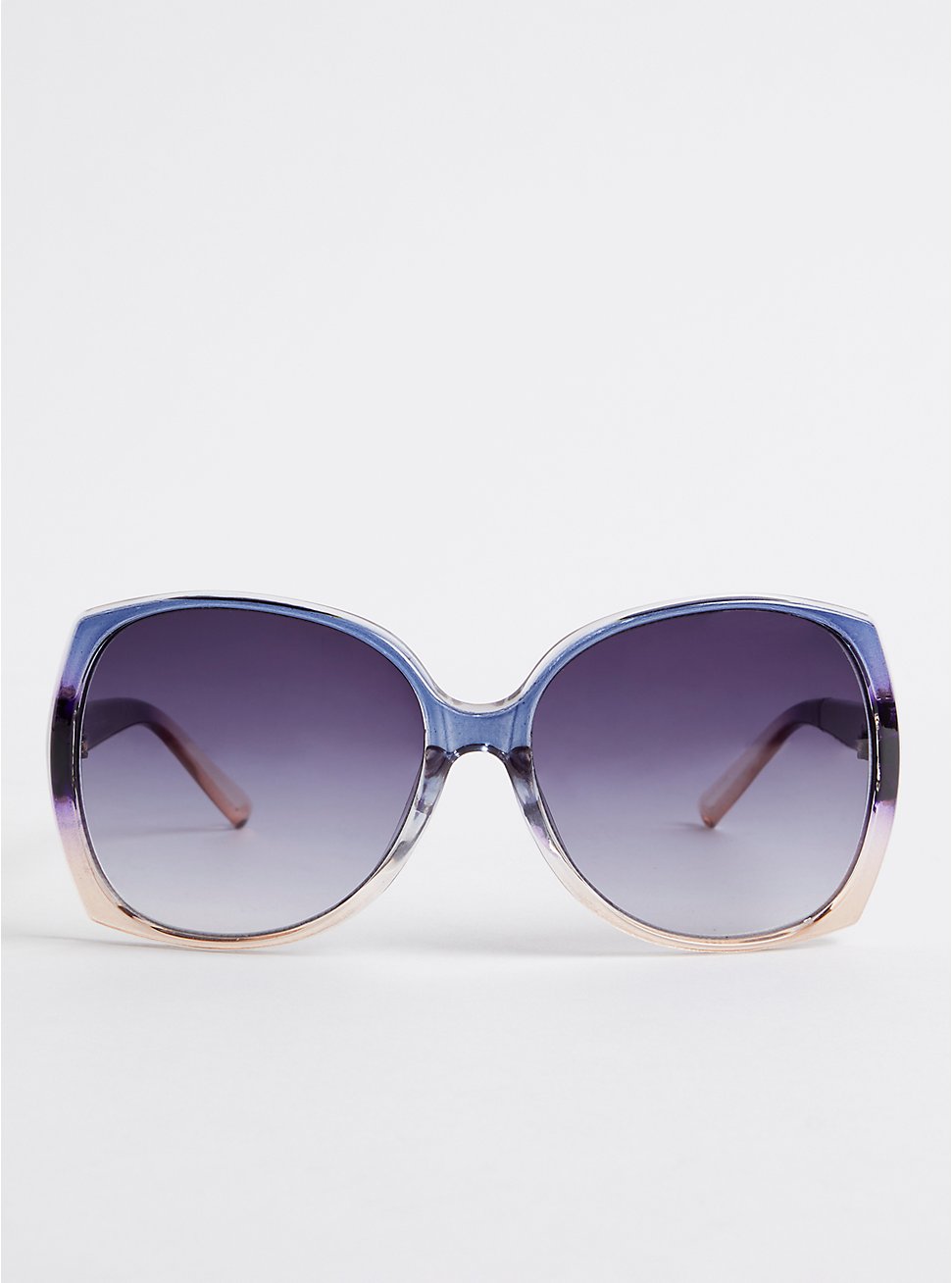 Ombre Square Sunglasses with Smoke Lens - Purple, , hi-res