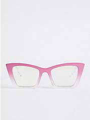 Plus Size Blue Light Glasses - Ombre Pink, , hi-res