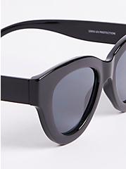 Small Cateye Sunglasses - Black, , alternate