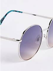 Plus Size Round Aviator with Ombre Lenses, , alternate