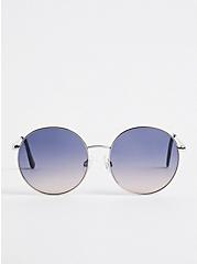 Plus Size Round Aviator with Ombre Lenses, , hi-res