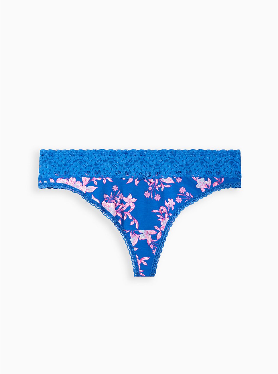 4X BLUE Victoria's Secret Panties The Thong Underwear Bottom NEW Size M 