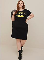 Plus Size DC Batman Dress - Super Soft Logo Black, DEEP BLACK, alternate