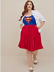 DC Superman Skater Dress - Super Soft Red & Blue, MULTI, hi-res