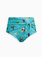Disney The Nightmare Before Christmas High Waisted Tie Front Swim Bottoms - Aqua Blue, MULTI COLOR, hi-res