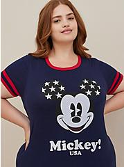 Disney Mickey & Friends Ringer Top - Heritage Slub Navy, PEACOAT, hi-res