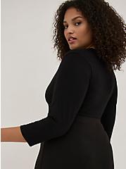 Plus Size Cropped Shrug - Super Soft Black, BLACK, alternate