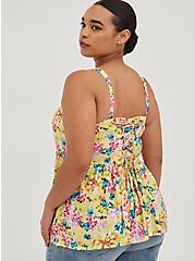 Plus Size Fit & Flare Tank - Floral Yellow, FLORAL - YELLOW, alternate
