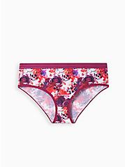 Plus Size Hipster Panty - Microfiber Watercolor Explosion, WATER COLOR SKULL, hi-res