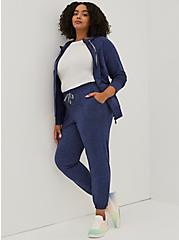 Plus Size Happy Camper Relaxed Fit Cargo Jogger -  Super Soft Performance Jersey Blue, PEACOAT, hi-res