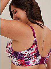 Plus Size Push-Up Wire-Free T-Shirt Bra - Color Explosion with 360° Back Smoothing™, WATER COLOR SKULL, alternate