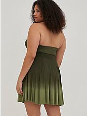 Tiered Circle Skirt - Jersey Dip Dye Green, DIP DYE, alternate
