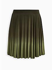 Tiered Circle Skirt - Jersey Dip Dye Green, DIP DYE, hi-res
