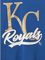 Plus Size Split Neck Tank - Cotton MLB Kansas City Royals Blue, BLUE, alternate