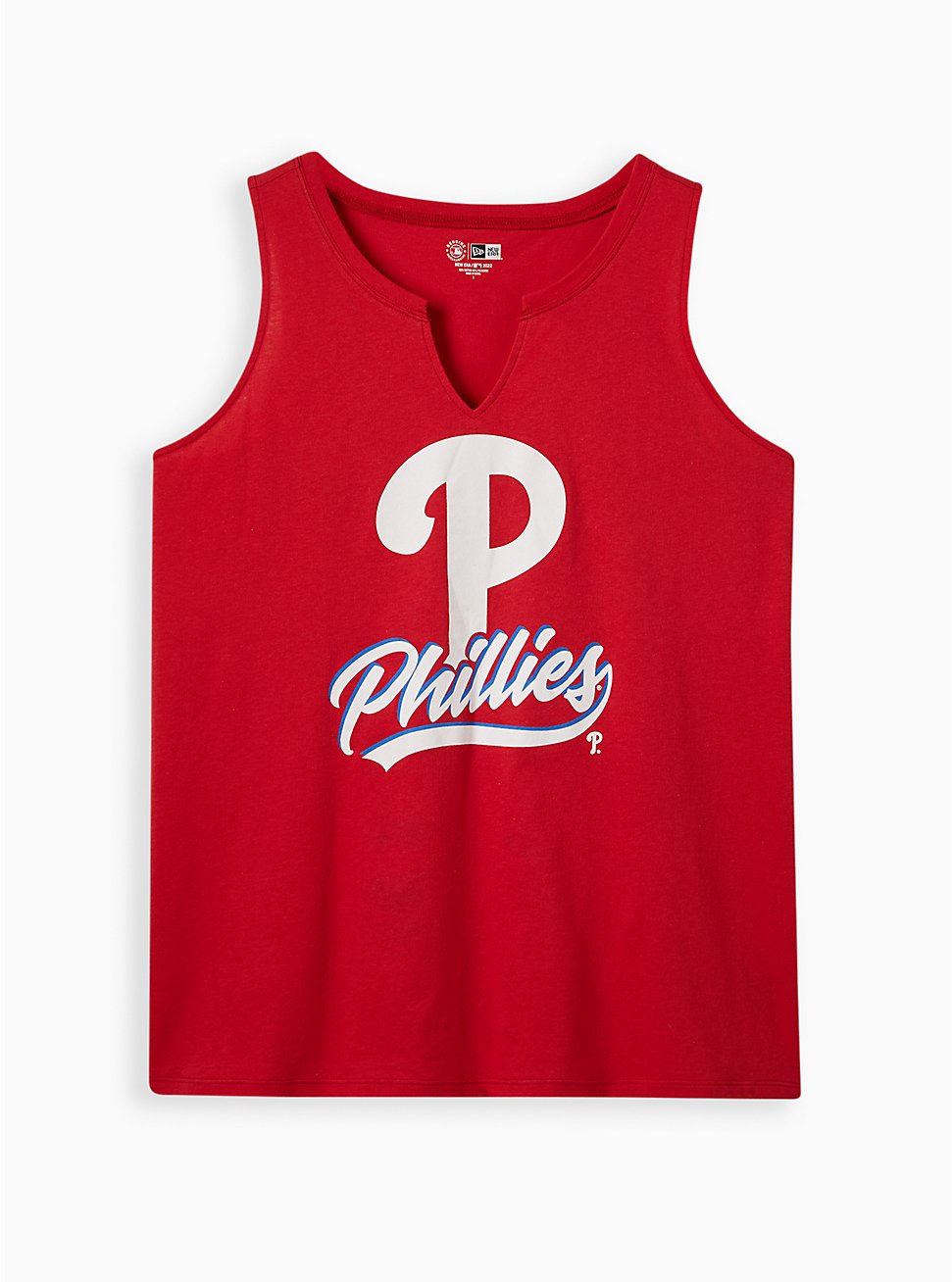 Split Neck Tank - MLB Philadelphia Phillies Red, JESTER RED, hi-res