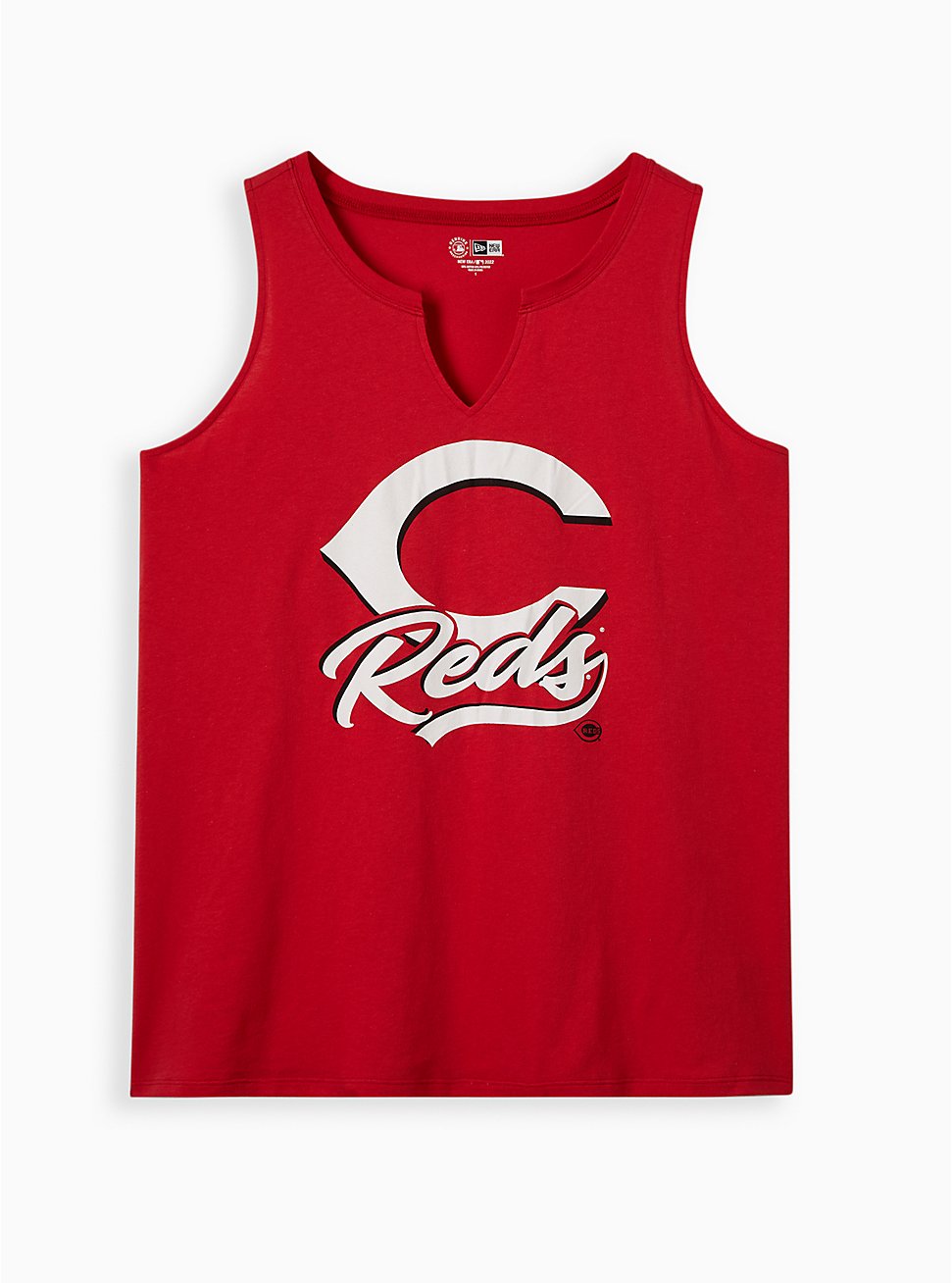 Split Neck Tank - Cotton MLB Cincinnati Reds, JESTER RED, hi-res