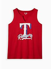 Split Neck Tank - MLB Texas Rangers Red, JESTER RED, hi-res