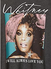 Whitney Houston Classic Fit Crew Tee - Cotton Grey, GREY, alternate