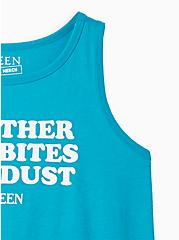 Queen Classic Crew Tank - Cotton Bites The Dust Teal, TEAL BLUE, alternate