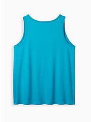 Queen Classic Crew Tank - Cotton Bites The Dust Teal, TEAL BLUE, alternate