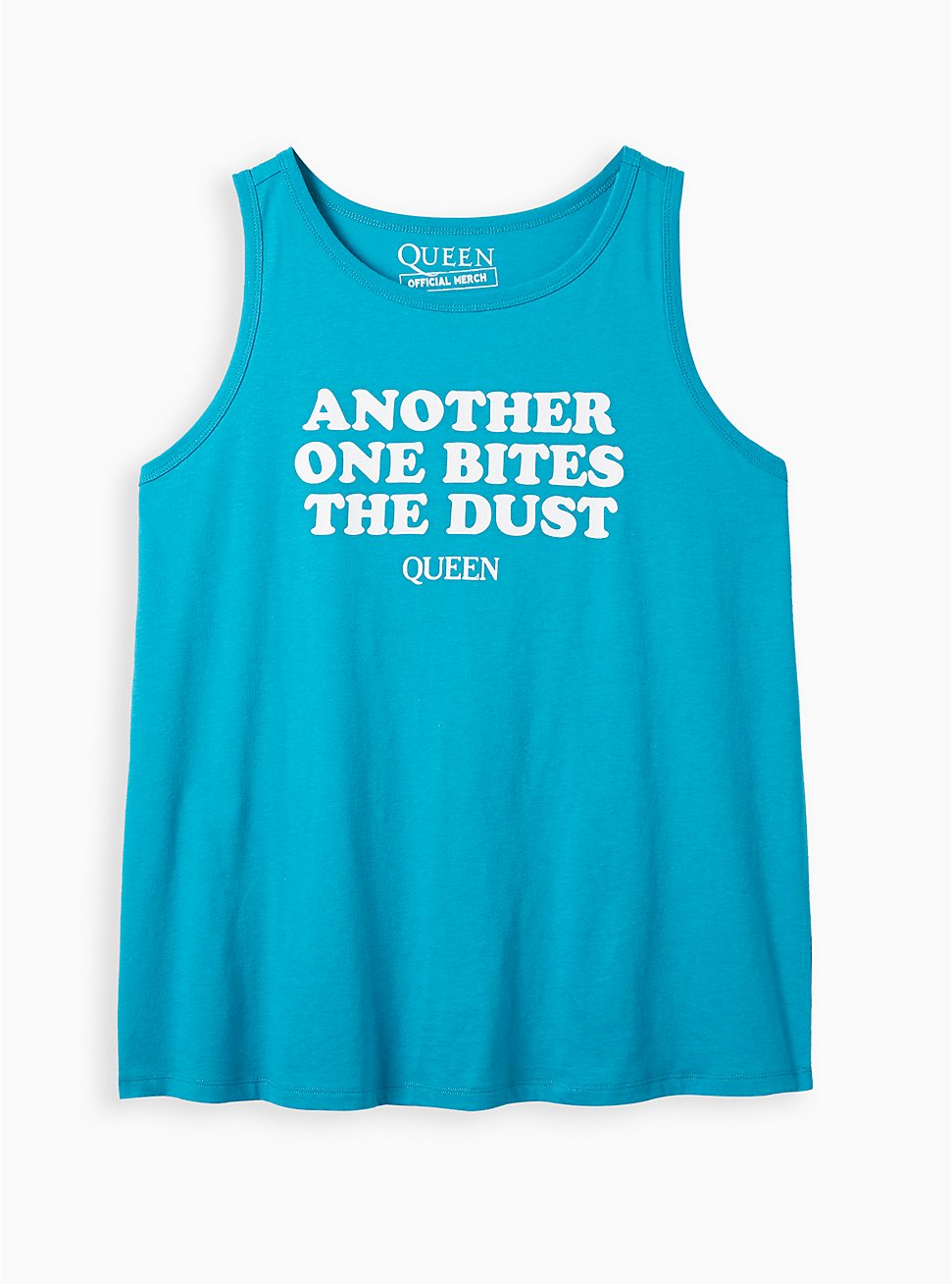 Queen Classic Crew Tank - Cotton Bites The Dust Teal, TEAL BLUE, hi-res