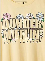 The Office Classic Fit Crew Tee - Cotton Under Mifflin Soft Yellow, SUNDRESS, alternate