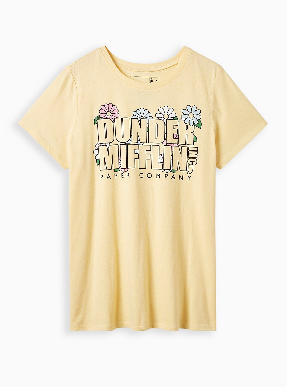 The Office Classic Fit Crew Tee - Cotton Under Mifflin Soft Yellow, SUNDRESS, hi-res