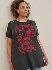 Rolling Stones Relaxed Fit Destructed Tunic - Cotton Wash Black, VINTAGE BLACK, alternate