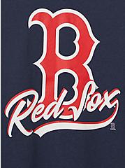 Plus Size Split Neck Tank - MLB Boston Red Sox Navy, PEACOAT, alternate