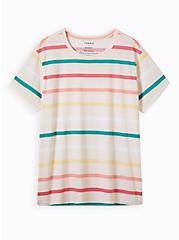 Relaxed Fit Tee - Signature Jersey Stripes, OTHER PRINTS, hi-res