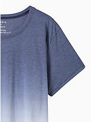 Relaxed Fit Tee - Signature Jersey Dip-Dye Navy, OTHER PRINTS, alternate