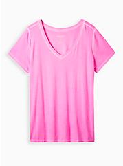 Plus Size Perfect Tee - Super Soft Pink Wash, PINK, hi-res
