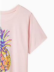 Plus Size Everyday Tee - Signature Jersey Pineapple Pink, ROSE SHADOW, alternate