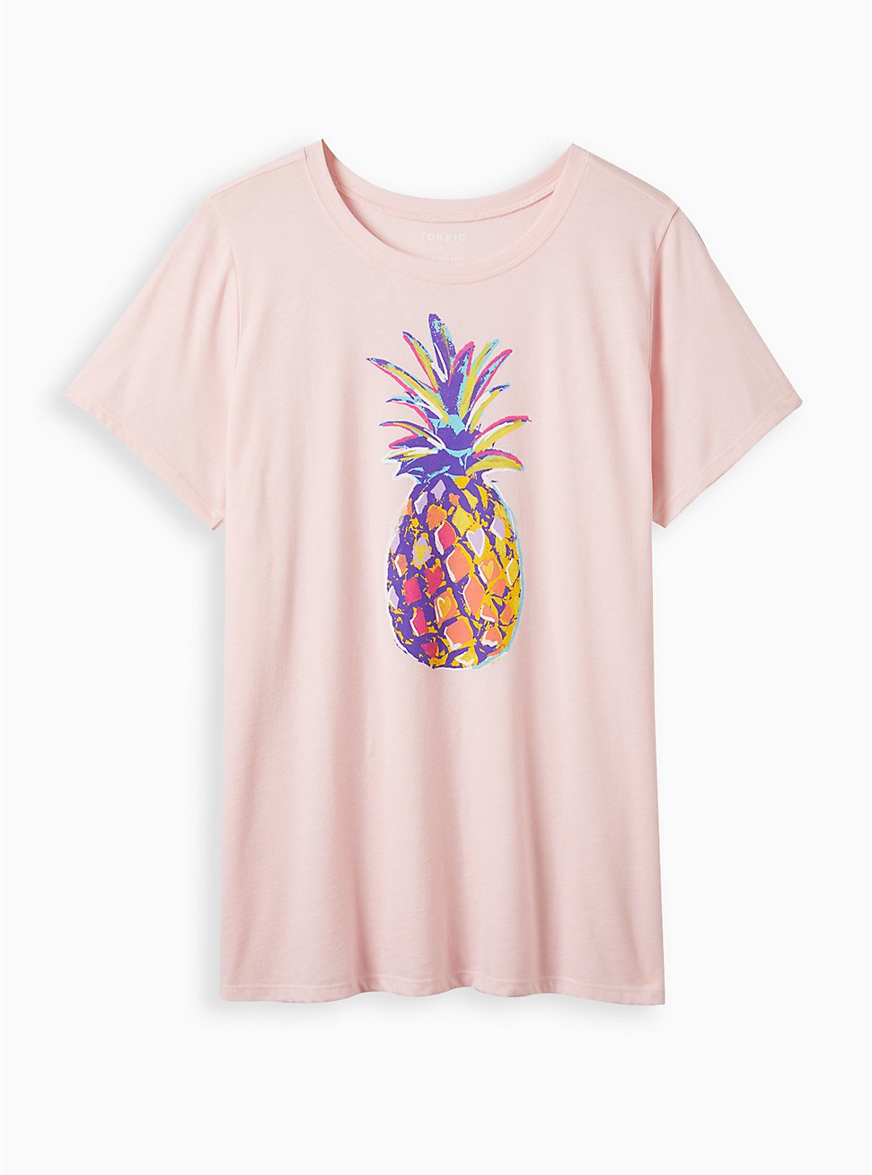Plus Size Everyday Tee - Signature Jersey Pineapple Pink, ROSE SHADOW, hi-res