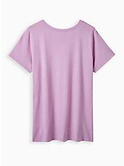 Plus Size Everyday Tee - Signature Jersey Peaceful Desert Purple Wash , TIE DYE, alternate