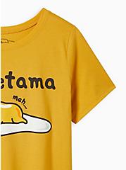 Plus Size Gudetama Classic Fit Crew Tee - Cotton Yellow, GOLDEN YELLOW, alternate