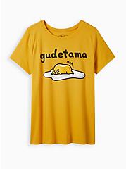Plus Size Gudetama Classic Fit Crew Tee - Cotton Yellow, GOLDEN YELLOW, hi-res