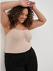 Plus Size Tube Top - Foxy Taupe, TAUPE, alternate