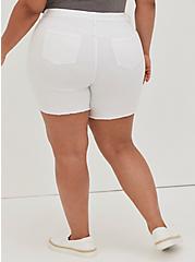 Plus Size High-Rise Bermuda Short - Vintage Stretch White, OPTIC WHITE, alternate