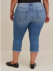 Plus Size Crop Stovepipe Straight Jean – Classic Denim Medium Wash, ATTABOY, alternate