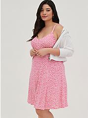 Plus Size Tank Mini Dress - Super Soft Leopard Pink, LEOPARD - PINK, hi-res