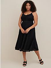 Midi Dress - Lace Black, DEEP BLACK, alternate