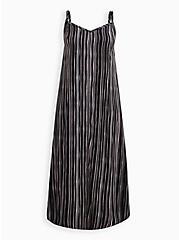 Plus Size Trapeze Maxi Dress - Challis Stripe, STRIPE - MULTI, hi-res