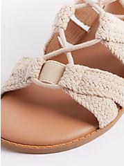 Woven Lace-Up Gladiator - Beige (WW), NATURAL, alternate