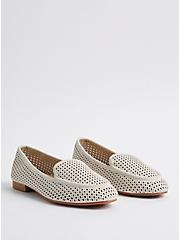 Perforated Loafer - Ivory (WW), WHITE, hi-res