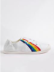 Plus Size Always Proud Riley Sneaker - Canvas Pride (WW), RAINBOW, alternate