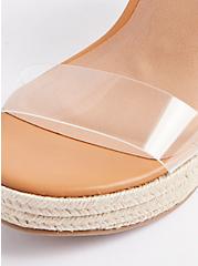 PVC Double Strap Wedge - Clear (WW), CLEAR, alternate