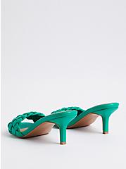 Plus Size Slide Heel Sandal - Green (WW), GREEN, alternate